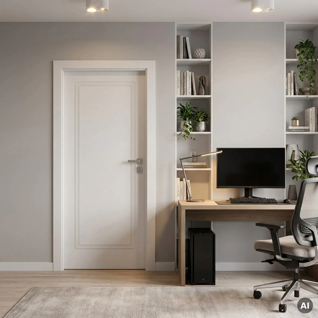 Drzwi Porta VECTOR Premium U Lewe 80cm bezprzylgowe, SPAPMU0L08UBI0A7U0H000, Drzwi wewnętrzne, PORTA VECTOR PREMIUM, PORTA