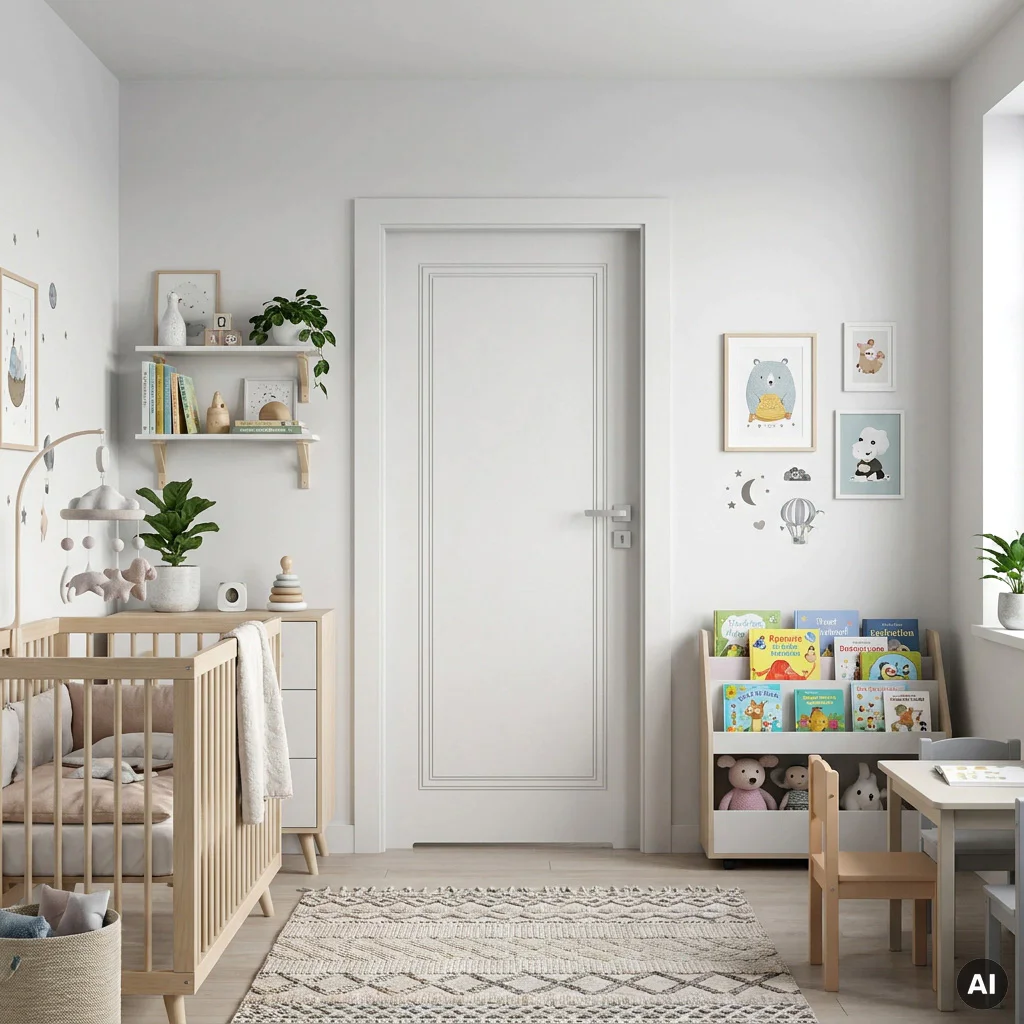 Drzwi Porta Vector Premium U WC Lewe 80 cm bezprzylgowe, SPAPMU0L08UBIWAYU0H000, Drzwi wewnętrzne, PORTA VECTOR PREMIUM, PORTA