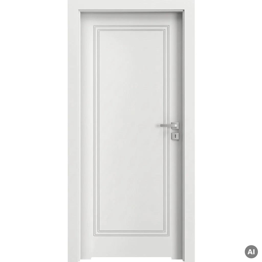 Drzwi Porta Vector Premium U WC Lewe 80 cm bezprzylgowe, SPAPMU0L08UBIWAYU0H000, Drzwi wewnętrzne, PORTA VECTOR PREMIUM, PORTA