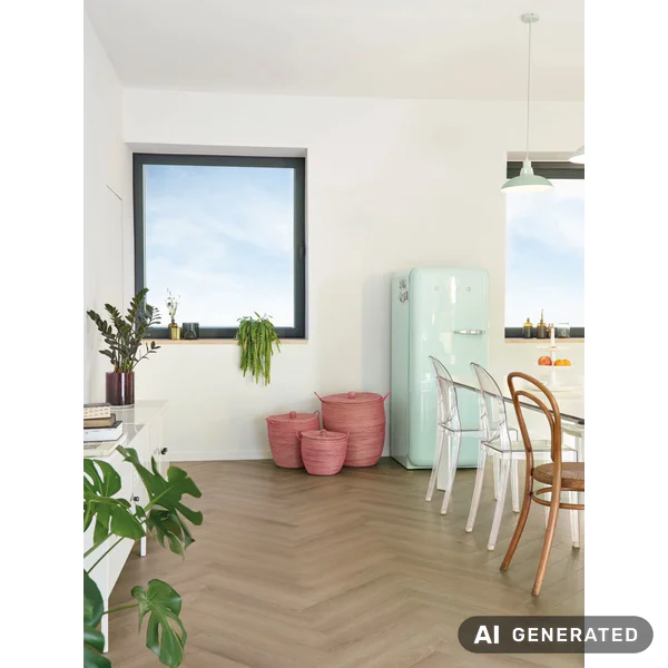 Podłoga drewniana Portofino Chevron Natural Naturalny 14 mm