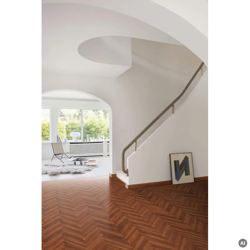 Panele podłogowe Jodełka Merbau Brown A AC5 8 mm, 62002708