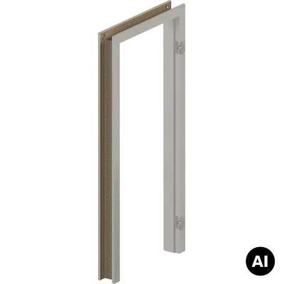 Ościeżnica regulowana Kaszmir SYSTEM ELEGANCE A 75-95 prawa 80 cm bezprzylgowa, OPAP0A0P08WCA0ANU80000