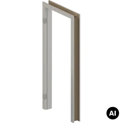 Ościeżnica regulowana Kaszmir SYSTEM ELEGANCE E 160-180 lewa 80 cm bezprzylgowa, OPAP0E0L08WCA0ANU80000