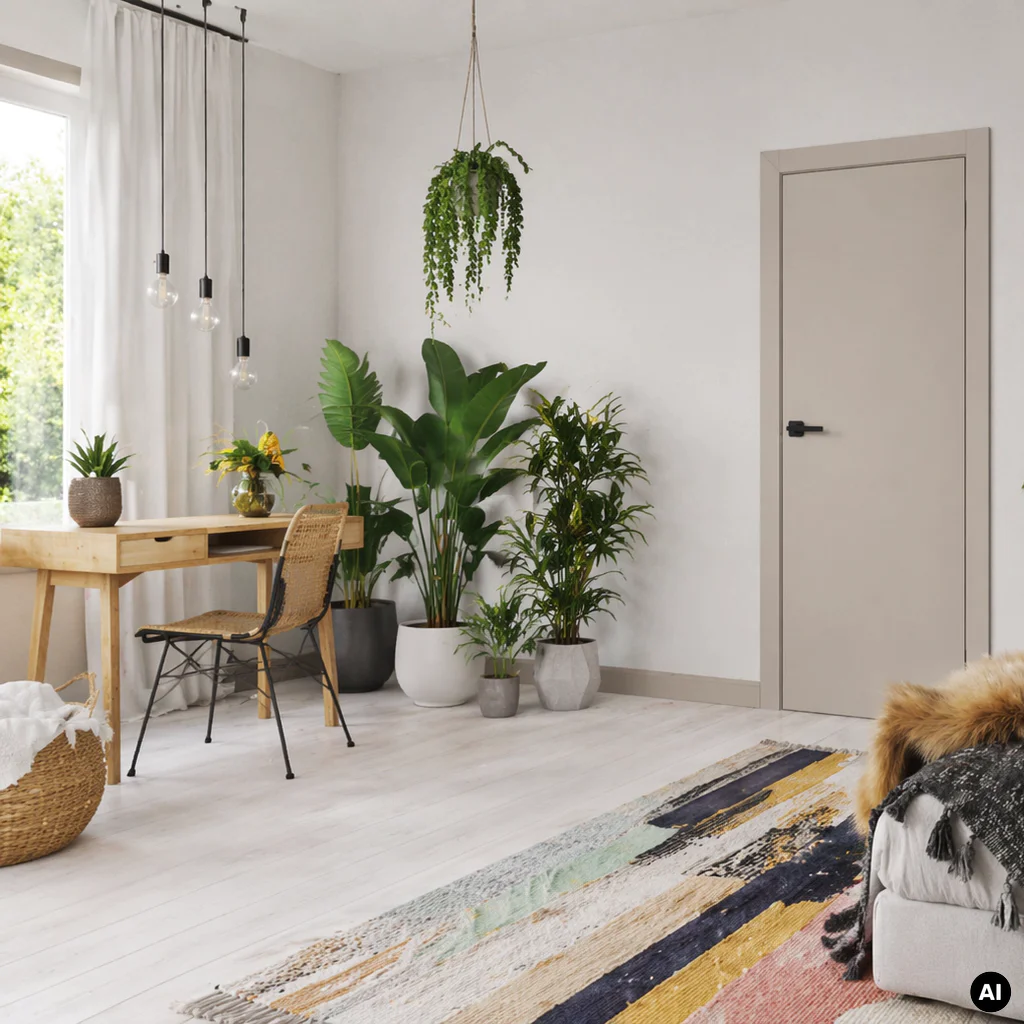 Drzwi Porta VECTOR Premium T Kaszmir Prawe 80cm bezprzylgowe, SPAPMT0P08WCA0A7U0H000, Drzwi wewnętrzne, PORTA VECTOR PREMIUM, PORTA