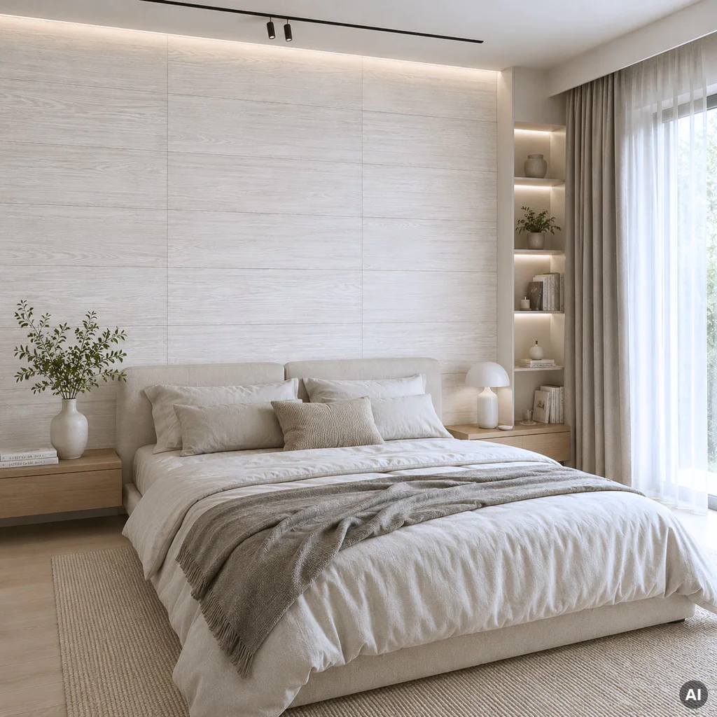 Panele ścienne Snowy Wood, 3022238, Kerradeco Wood Line, Kerradeco, VOX