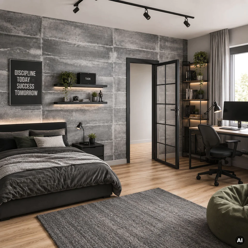 Panele ścienne Loft Concrete, 3024809, Kerradeco Stone Line, Kerradeco, VOX