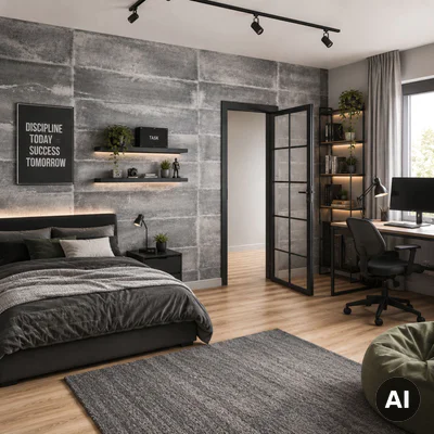 Panele ścienne Loft Concrete, 3024809