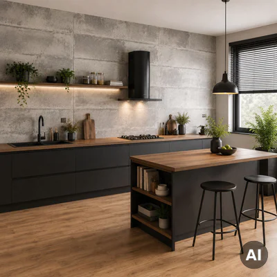 Panele ścienne Loft Concrete, 3024809