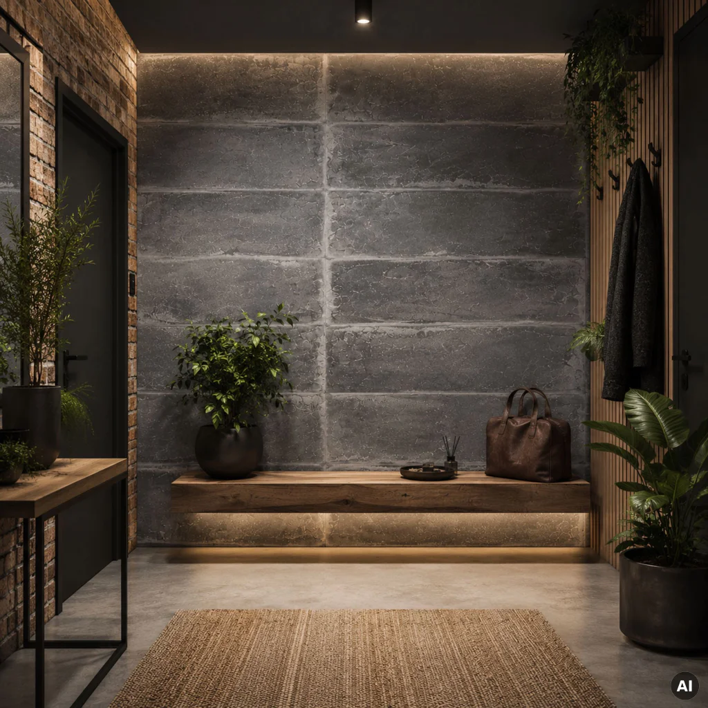 Panele ścienne Loft Concrete, 3024809, Kerradeco Stone Line, Kerradeco, VOX