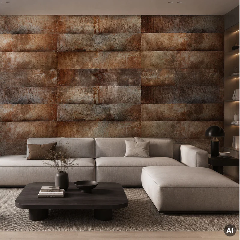 Panele ścienne Loft Rusty, 3024813 - 2
