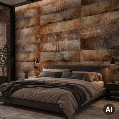 Panele ścienne Loft Rusty, 3024813