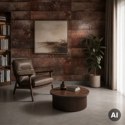 Panele ścienne Loft Rusty, 3024813