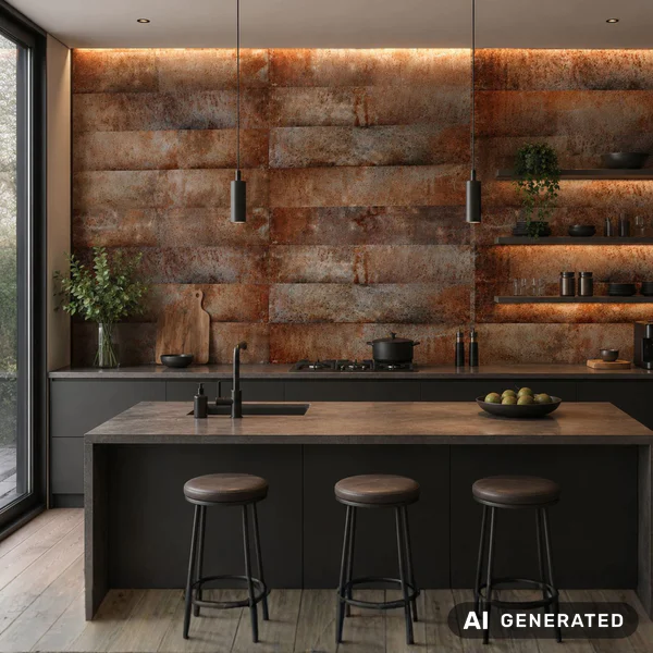 Panele ścienne Loft Rusty, 3024813 - 3