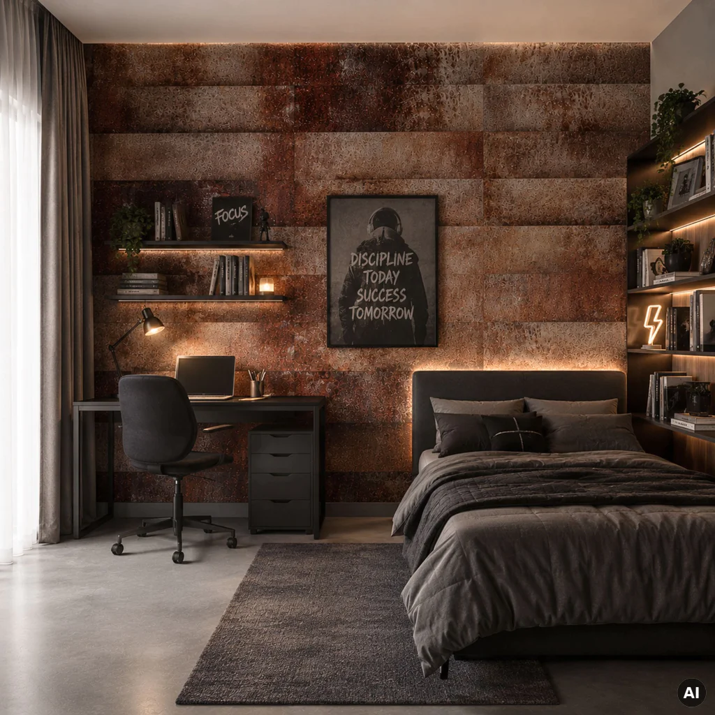 Panele ścienne Loft Rusty, 3024813, Kerradeco Stone Line, Kerradeco, VOX