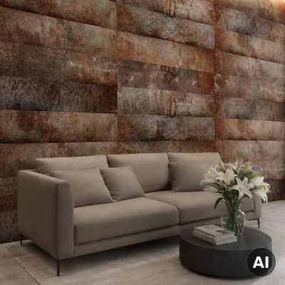 Panele ścienne Loft Rusty, 3024813
