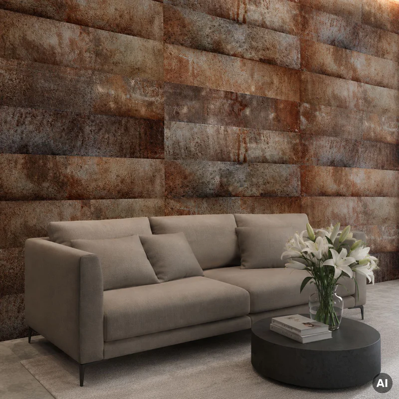 Panele ścienne Loft Rusty, 3024813 - 5