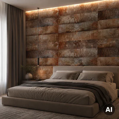 Panele ścienne Loft Rusty, 3024813