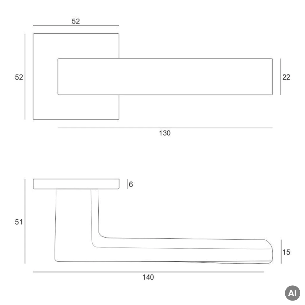 Klamka Euforio Fit R67F Chrom Szczotkowany, 49-0374, Klamka, VDS, VDS
