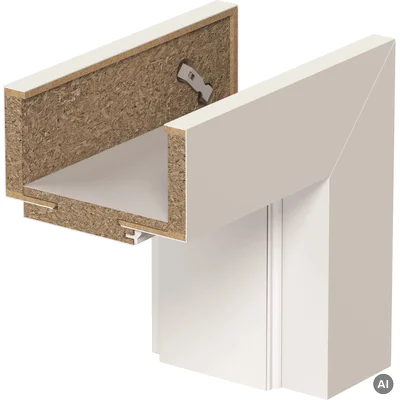 Ościeżnica regulowana PORTA SYSTEM ELEGANCE D 140-160 lewa 80 cm Odwrotna przylga, OPPP0D0L08UBI0ANU80000