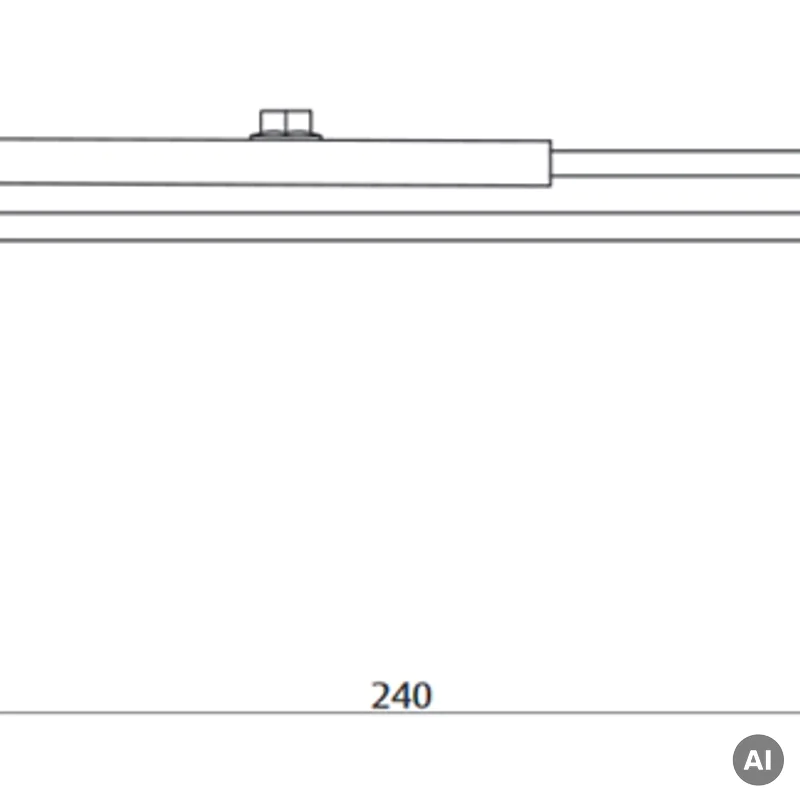 Samozamykacz Assa Abloy DC140 z ramieniem Srebrny, 404220368