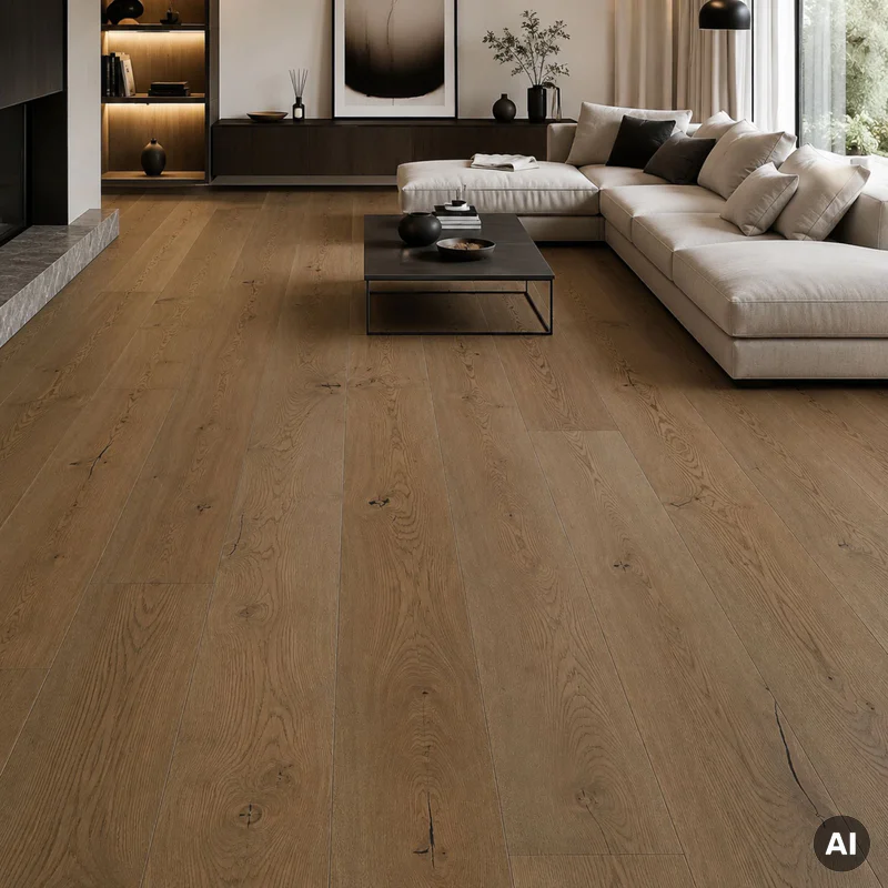 Podłoga drewniana Dąb Mocha 14 mm, BCU-DBE1-L05-P7R-D14207