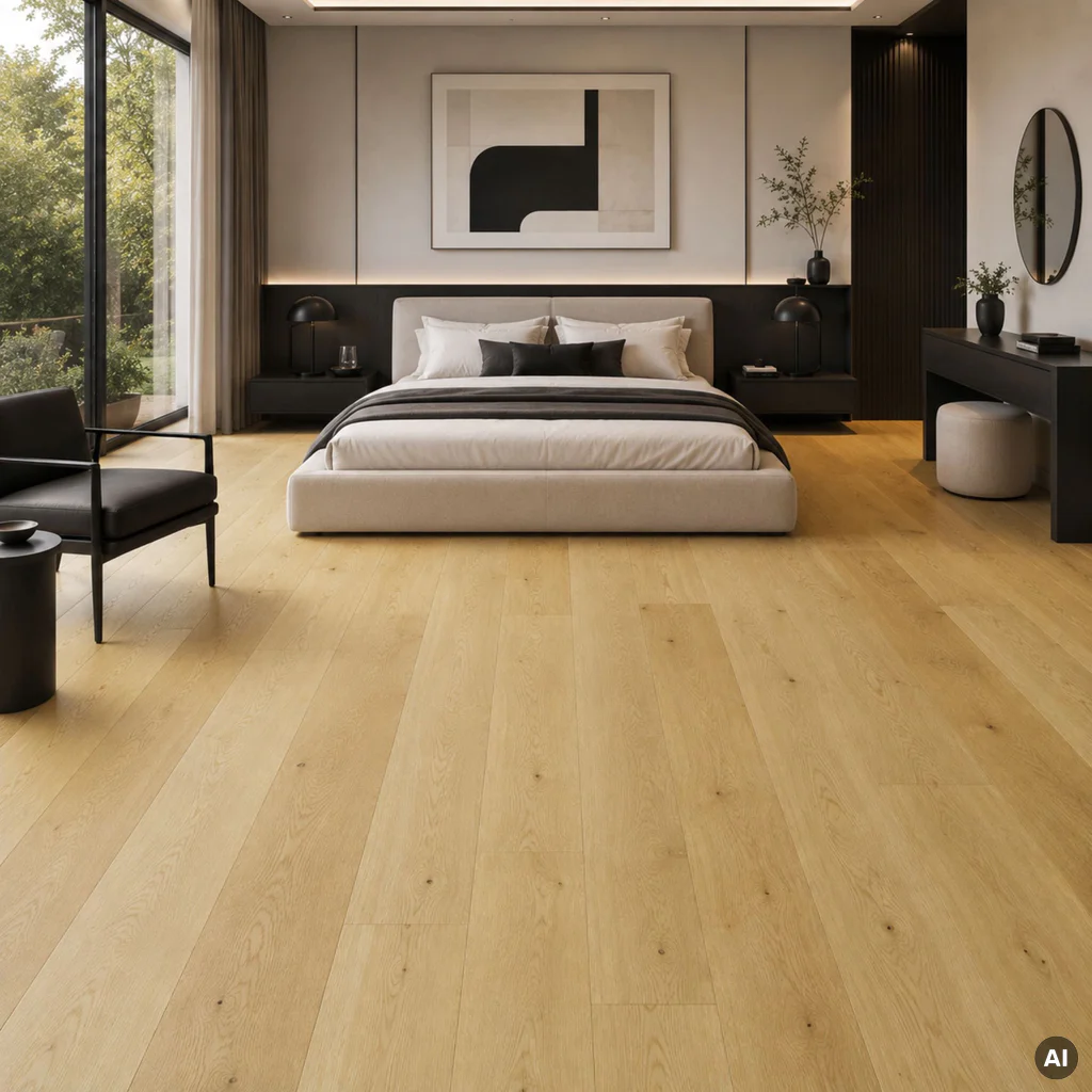 Podłoga drewniana Dąb Brushed Bevelled 14 mm, BC1-DBE1-OX4-XXR-K14180-F, Deska barlinecka, Barlinek, Barlinek