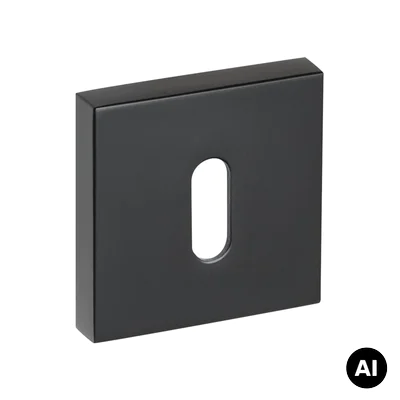 Rozeta kwadratowa VDS Euforio 6mm WK Czarna, 49-0057