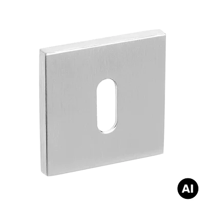Rozeta Kwadratowa VDS Euforio Fit 6mm WK Chrom szczotkowany, 49-0307