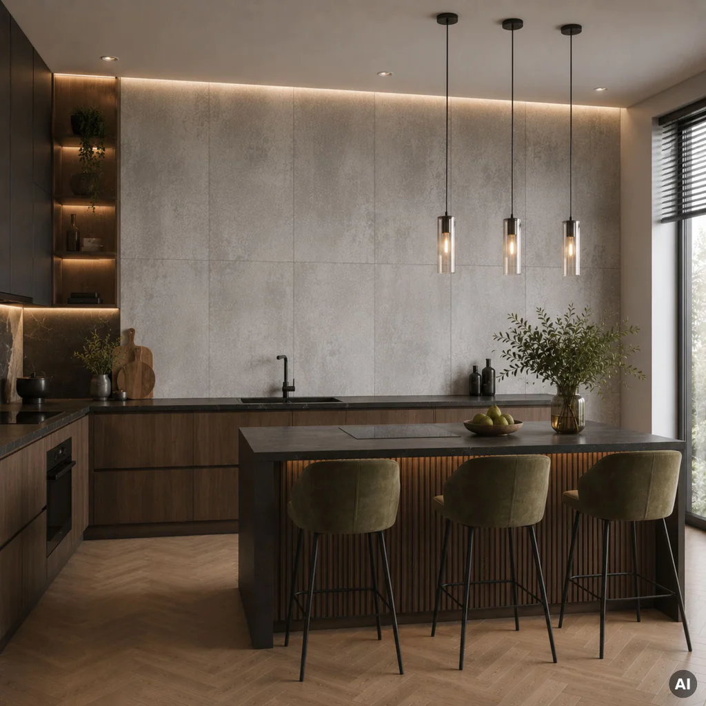 Panele ścienne Smoky Concrete, 6071455OP, Idevo SPC, Idevo, VOX
