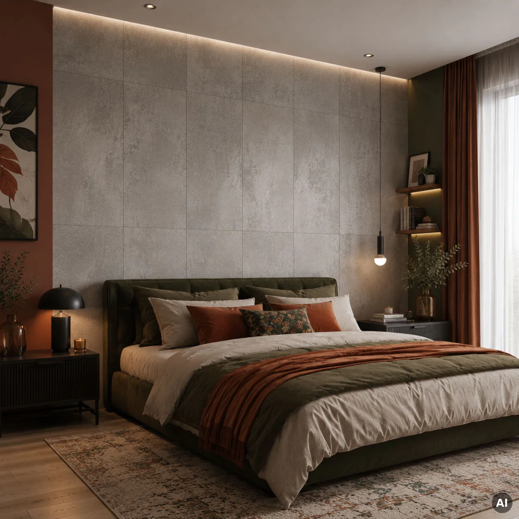 Panele ścienne Smoky Concrete, 6071455OP, Idevo SPC, Idevo, VOX