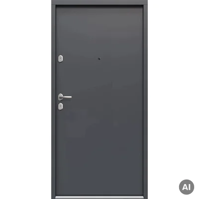 Drzwi wejściowe Simply WD RC2 Płaskie Prawe 80 Antracyt, 5902203917060