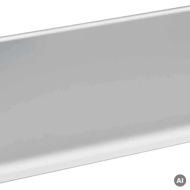 Listwa przypodłogowa Cezar Srebrna anodowana C0 59mm, LP59