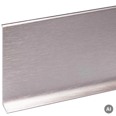 Listwa przypodłogowa Creativa Stal szczotkowana EC43S 80mm, LP80-EC43S