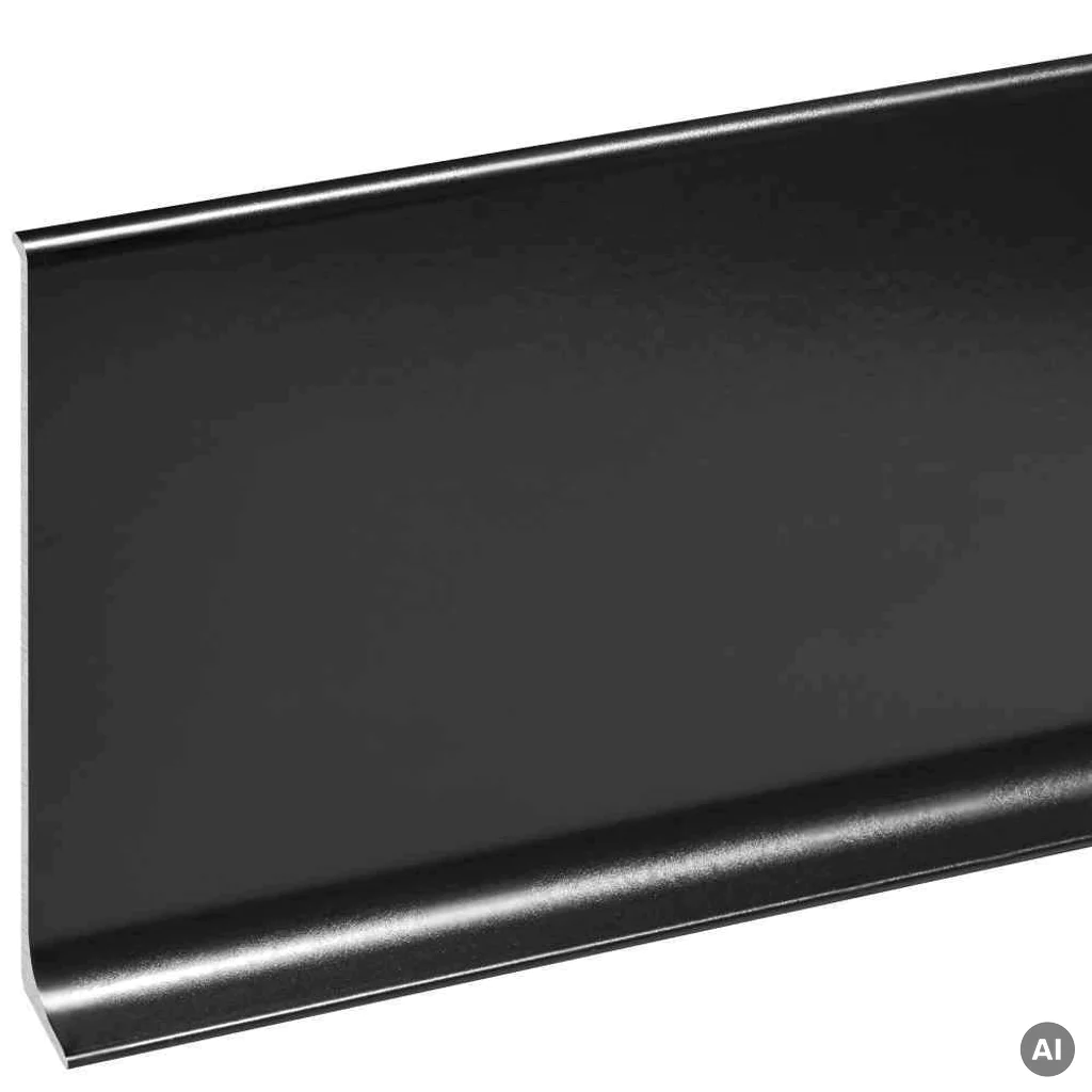 Listwa przypodłogowa Cezar Czarna RAL9005 80mm, LP80-RAL9005, Listwy przypodłogowe, Cezar, Creativa