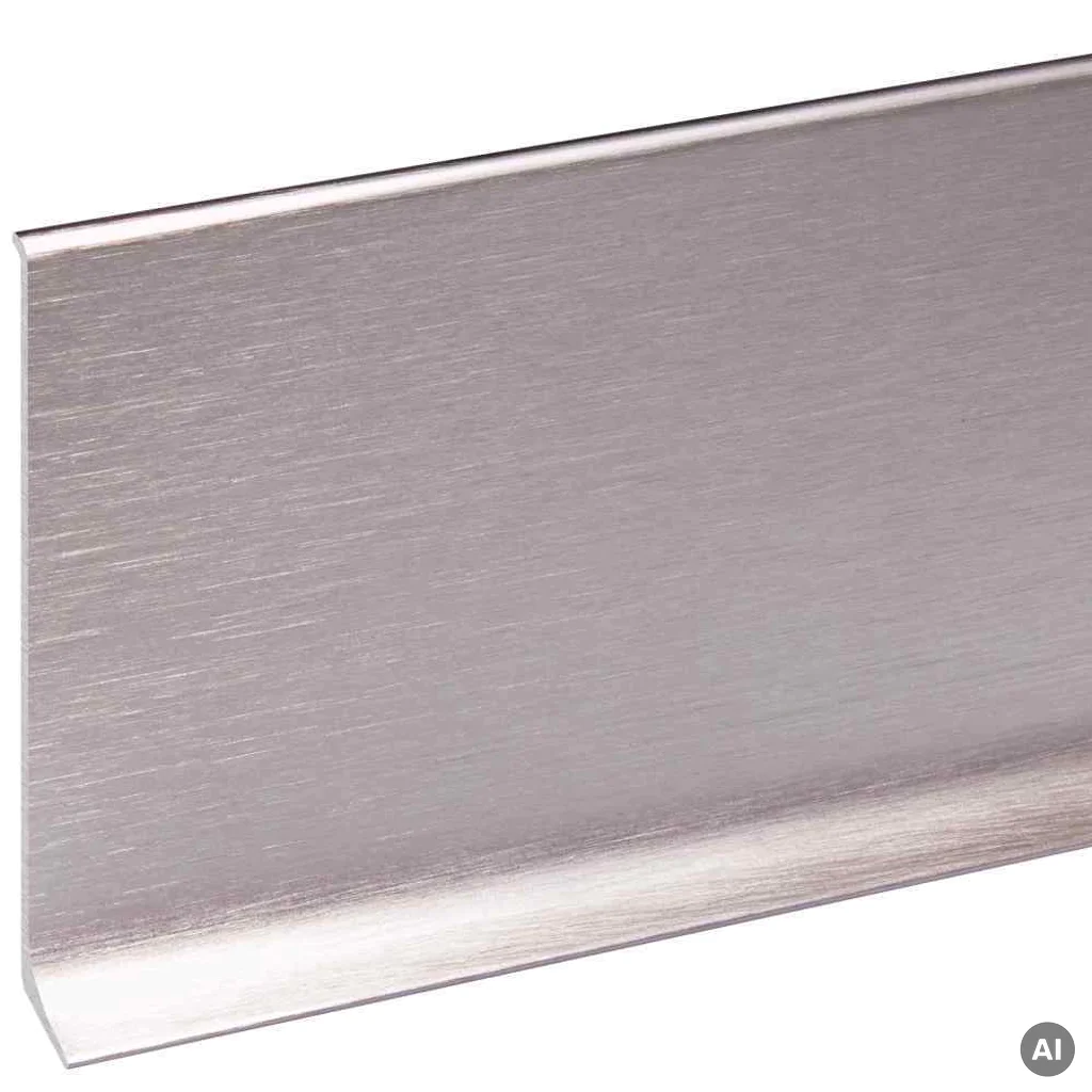 Listwa przypodłogowa Creativa Stal szczotkowana Inox EC43S 100mm, LP100-EC43S, Listwy przypodłogowe, Creativa, Creativa
