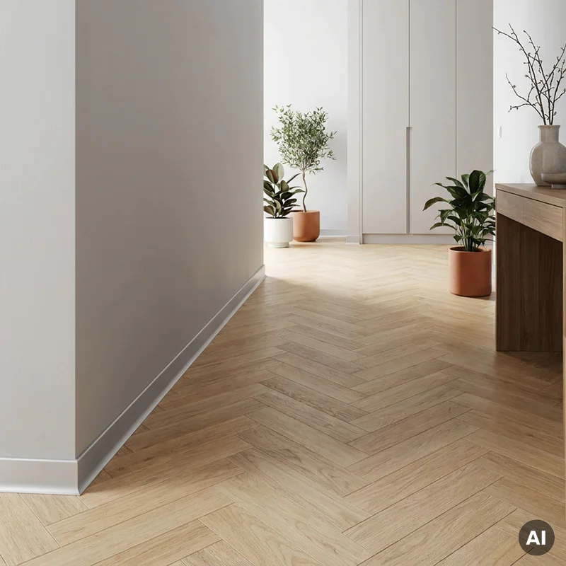 Listwa przypodłogowa Creativa Srebrna anodowana C0 100mm, L