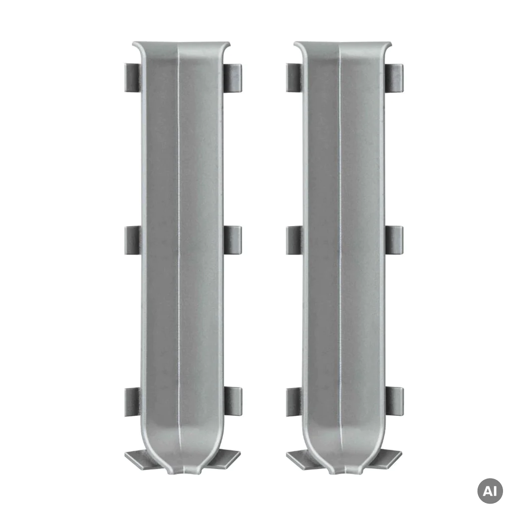 Narożnik wewnętrzny Creativa Stal szczotkowana Inox EC43S 59mm, NW59-EC43S, Listwy przypodłogowe, Creativa Akcesoria, Creativa