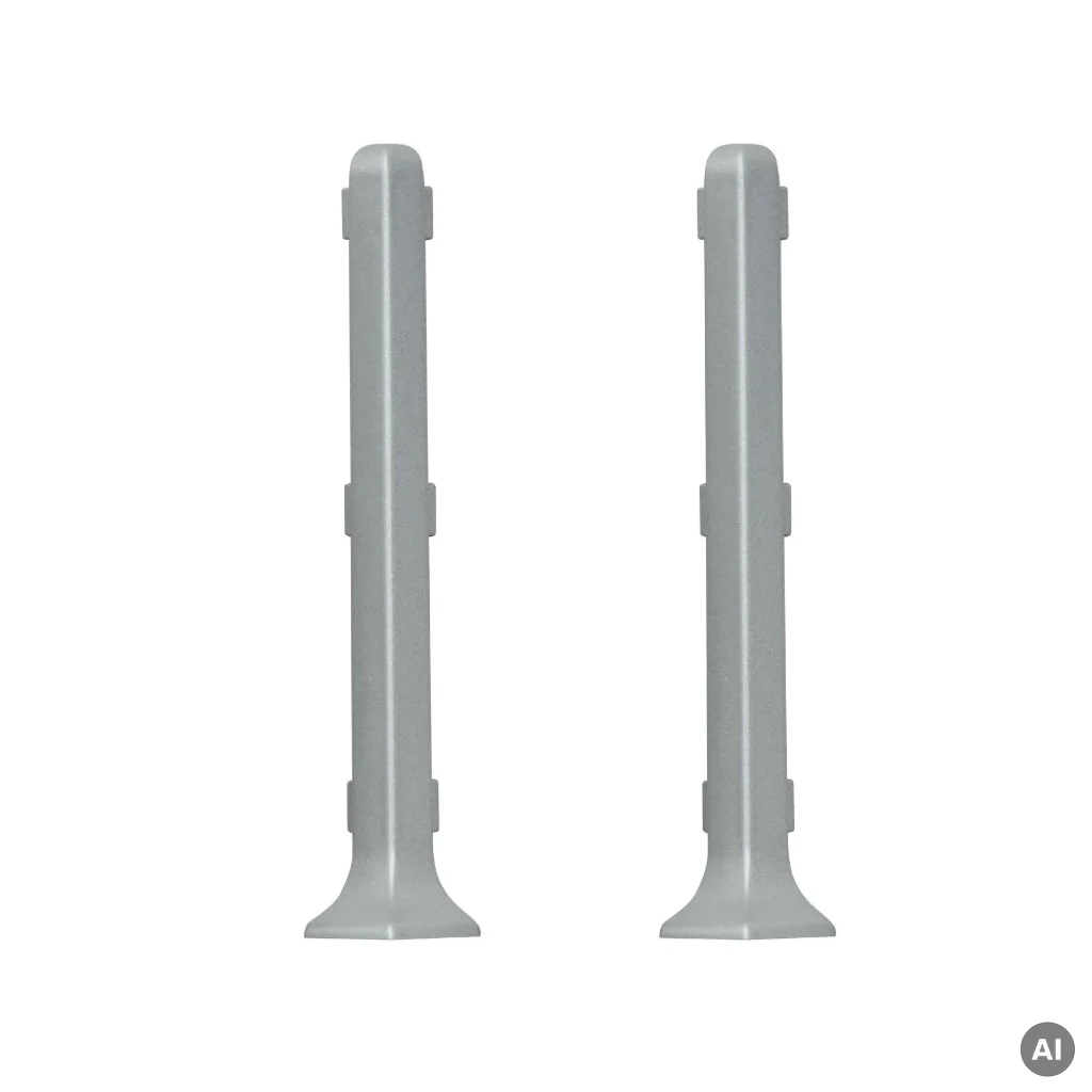 Narożnik zewnętrzny Creativa Stal szczotkowana Inox EC43S 80mm , NZ80-EC43S, Listwy przypodłogowe, Creativa Akcesoria, Creativa
