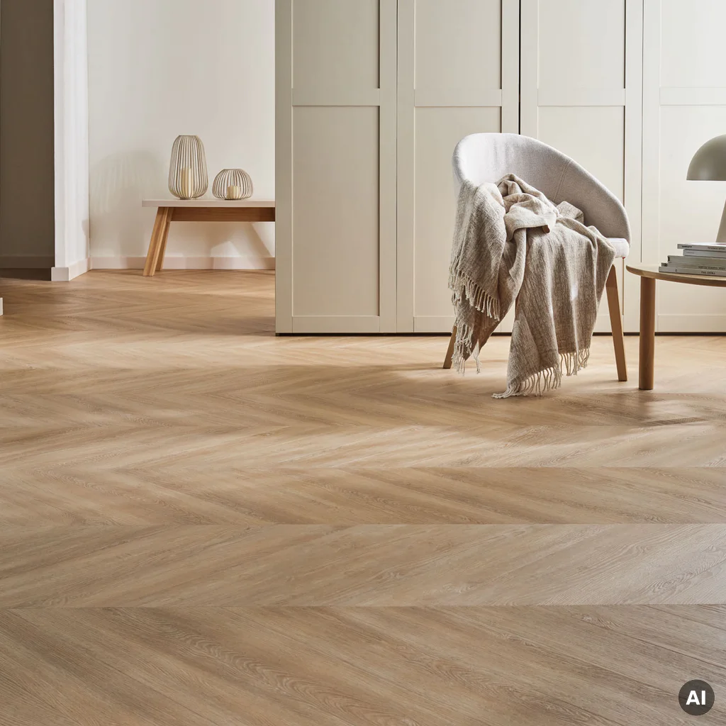 Panele winylowe ze zintegrowanym podkładem Dąb Olmedo Jasny 6 mm Klasa 33, 6077616, Panele winylowe, Vintra, VOX