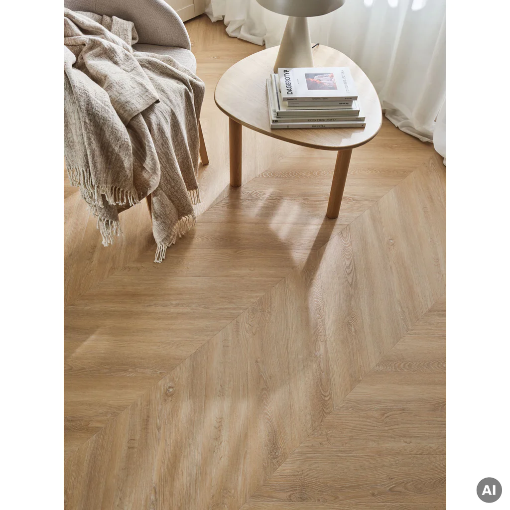 Panele winylowe ze zintegrowanym podkładem Dąb Olmedo Jasny 6 mm Klasa 33, 6077616, Panele winylowe, Vintra, VOX
