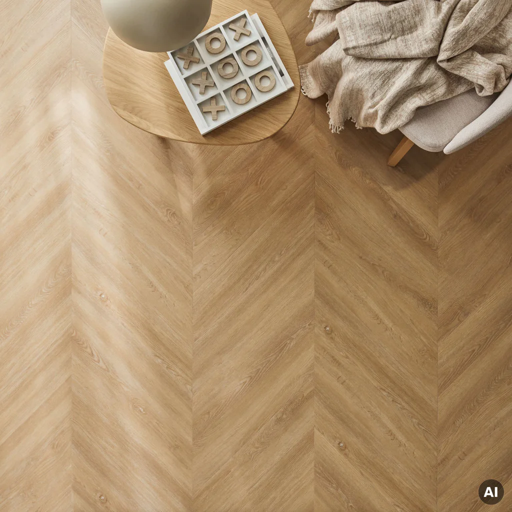 Panele winylowe ze zintegrowanym podkładem Dąb Olmedo Jasny 6 mm Klasa 33, 6077616, Panele winylowe, Vintra, VOX
