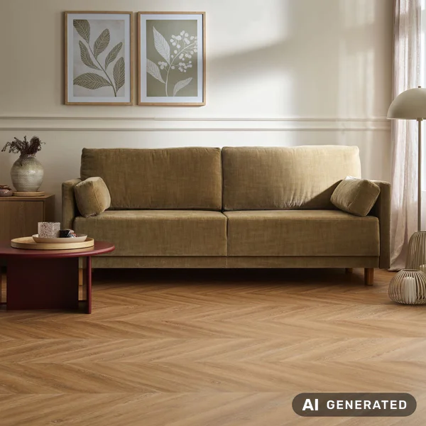 Panele winylowe ze zintegrowanym Dąb Arles Ciemny 6 mm Klas