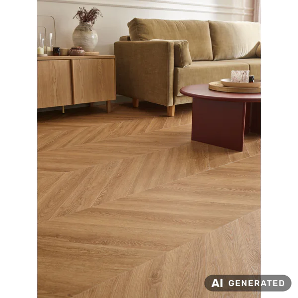 Panele winylowe ze zintegrowanym Dąb Arles Ciemny 6 mm Klas