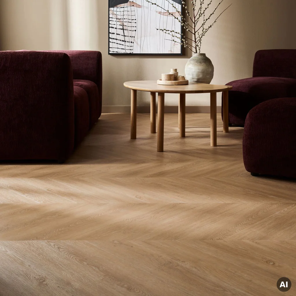 Panele winylowe ze zintegrowanym podkładem Dąb Grenoble Naturalny 6 mm Klasa 33, 6077615, Panele winylowe, Vintra, VOX
