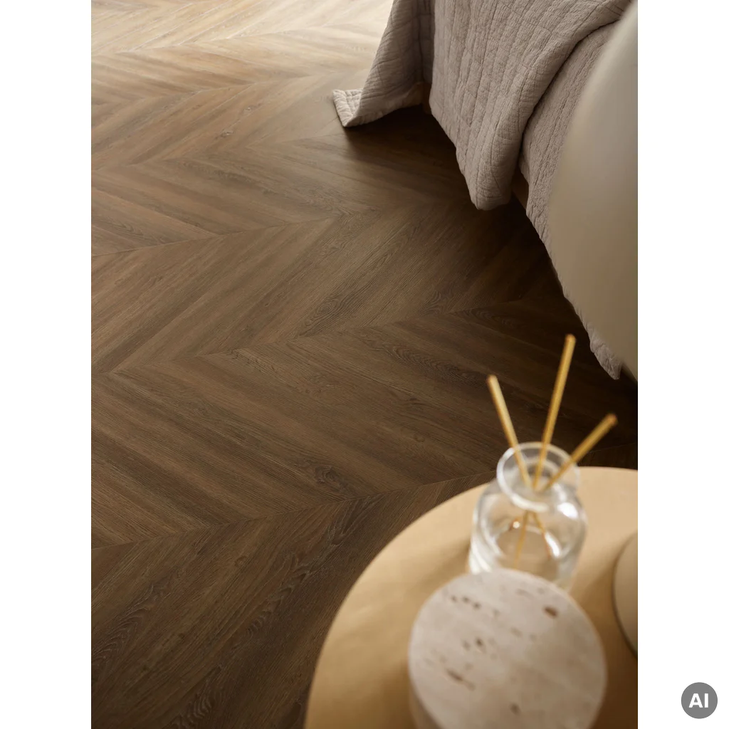 Panele winylowe ze zintegrowanym podkładem Dąb Sestri Ciemny 6 mm Klasa 33, 6077613, Panele winylowe, Vintra, VOX