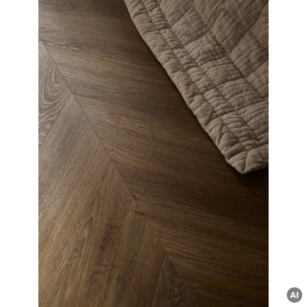 Panele winylowe ze zintegrowanym podkładem Dąb Sestri Ciemny 6 mm Klasa 33, 6077613, Panele winylowe, Vintra, VOX