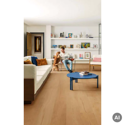 Panele winylowe ze zintegrowanym podkładem Dąb czysty szczytowy AVLPBU41256 Naturalny 7.5 mm Klasa 33