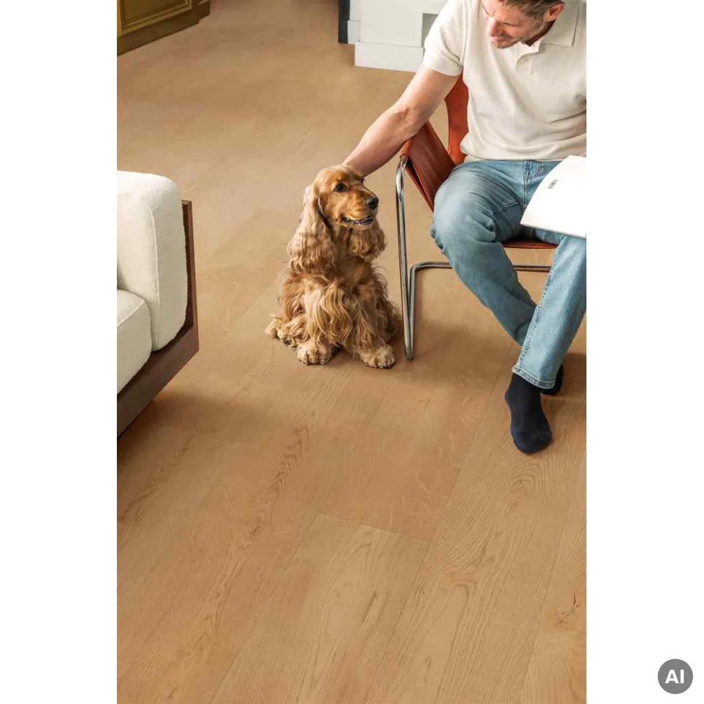Panele winylowe ze zintegrowanym podkładem Dąb czysty szczytowy AVLPBU41256 Naturalny 7.5 mm Klasa 33, Panele winylowe, Aluna, Quick-Step