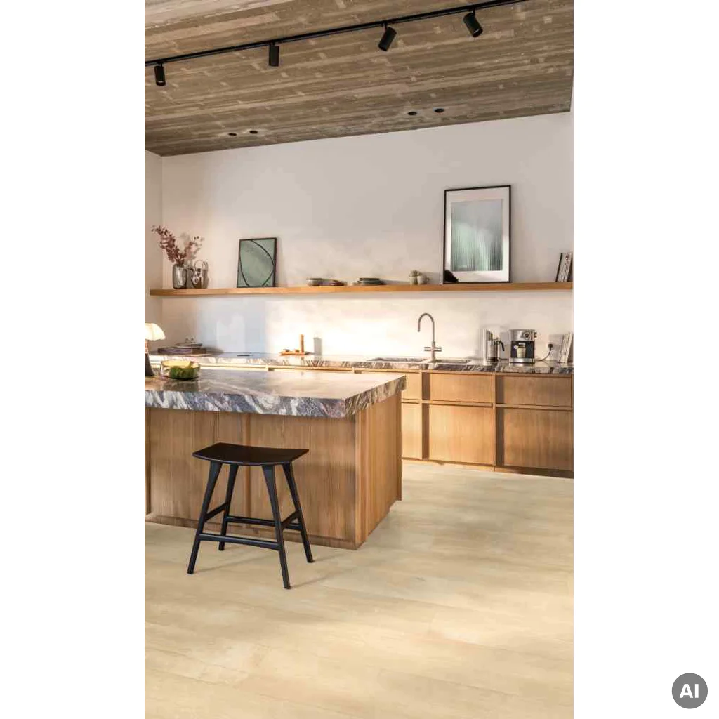 Panele winylowe ze zintegrowanym podkładem Dąb blond szczytowy AVMPBU41259 Jasny 7 mm Klasa 33, Panele winylowe, Alira, Quick-Step