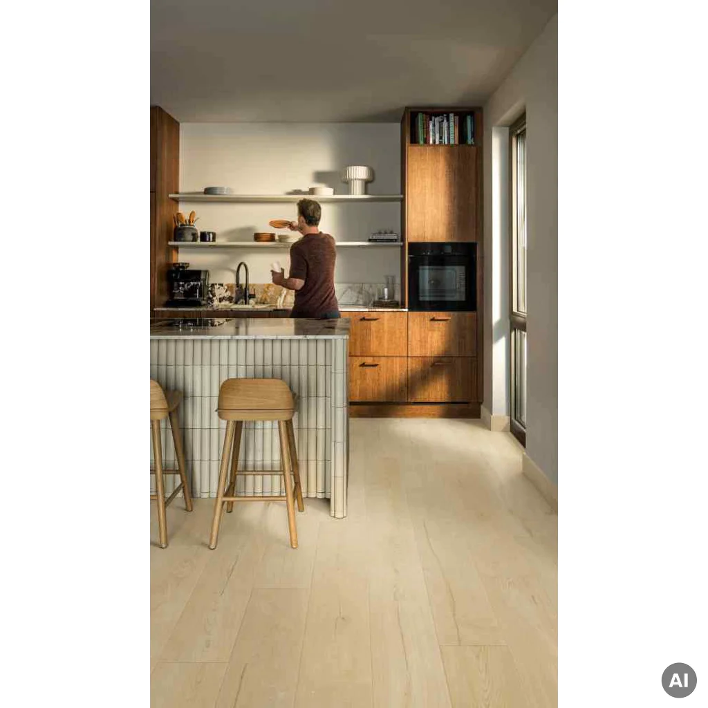 Panele winylowe ze zintegrowanym podkładem Dąb bielony szczytowy AVMPBU41262 Naturalny 7.5 mm Klasa 33, Panele winylowe, Alira, Quick-Step